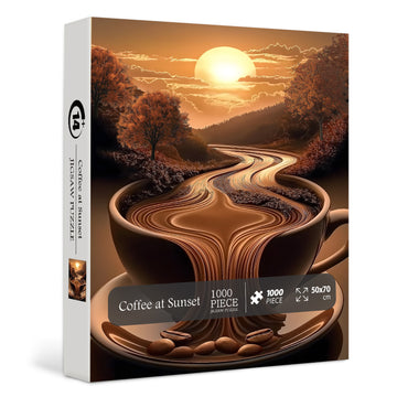 Café au coucher du soleil puzzles 1000 pièces